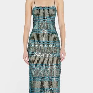 Alice & Olivia Fifi Embellished Dress